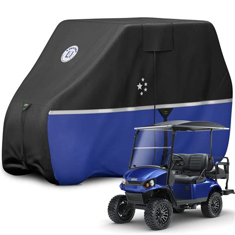 LI LIBZAKI Waterproof Golf Cart Cover, Heavy Duty Marine Grade Fabric ...