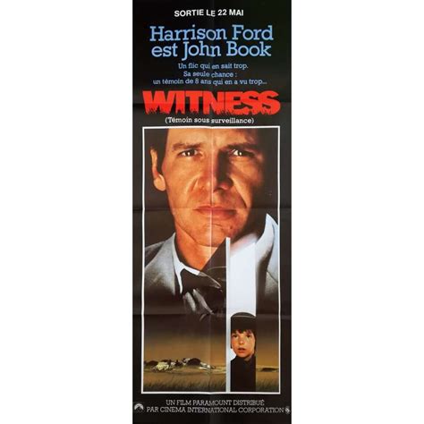 WITNESS Movie Poster 23x63 in.