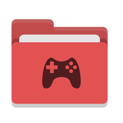 Folder red games - Files & Folders Icons