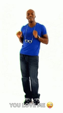 Man In Blue Shirt Cabbage Patch Dance Moves GIF | GIFDB.com