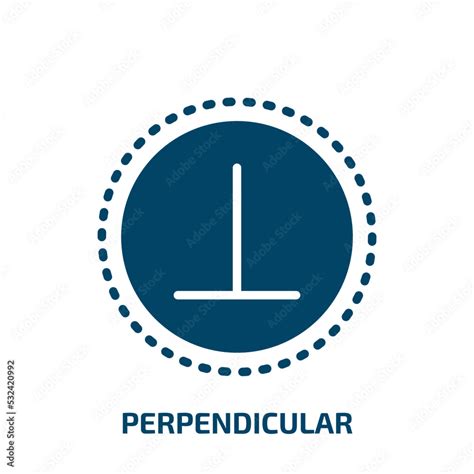 perpendicular symbol icon from signs collection. Filled perpendicular ...