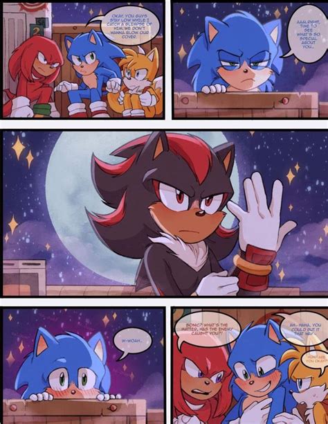 Love at first sight (sonadow)- Sonic move comic | Sonadow Amino