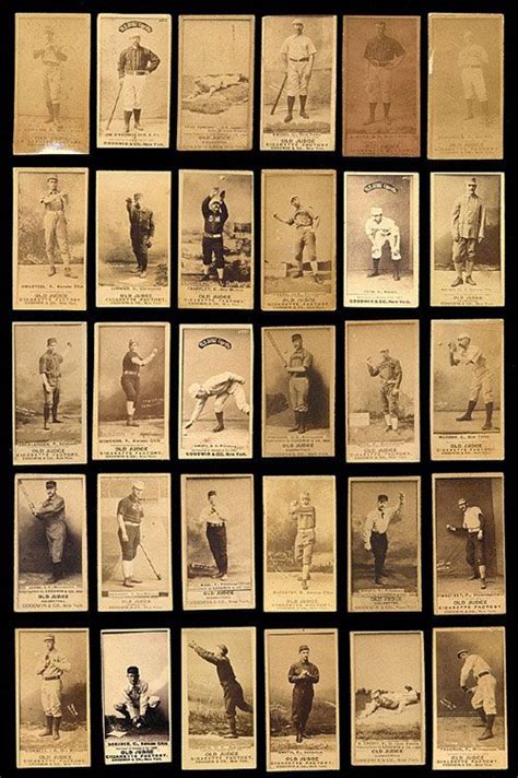 1886-1889 N172 Old Judge Tobacco Cards | Old baseball cards, Baseball ...