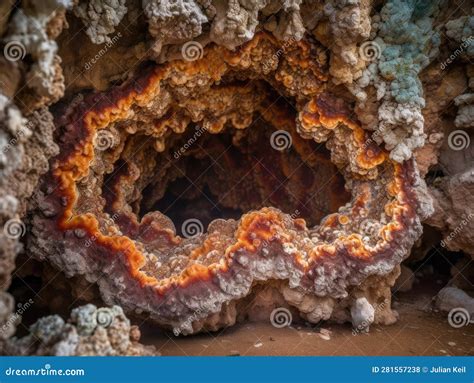 Breathtaking Natural Geode Formation Stock Illustration - Illustration ...