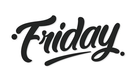 Friday typography logo design vector 22137360 Vector Art at Vecteezy