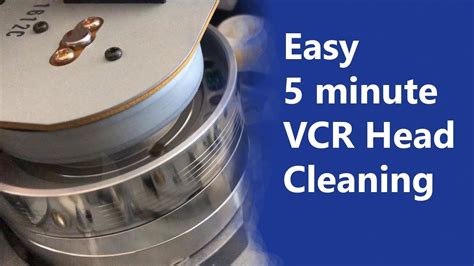 Easy 5 minute VCR head cleaning - YouTube