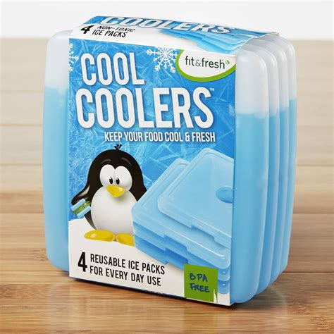 Fit and Fresh Cool Coolers Slim Lunch Ice Packs, Set of 4 - Walmart.com