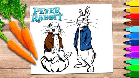 Peter Rabbit and Benjamin Bunny Coloring Pages - YouTube