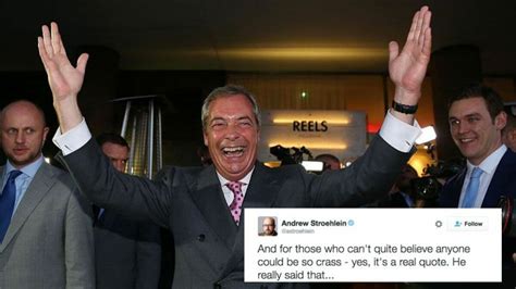 Some people are not happy about Nigel Farage's victory speech | Mashable