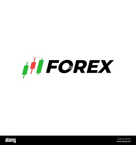 Forex Logo. Candlestick trading chart analyzing in forex logotype Stock ...