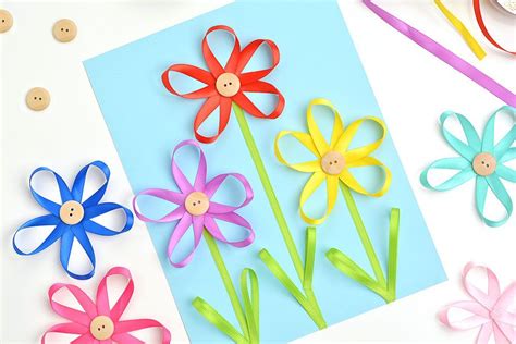 Ribbon Flowers Craft | Easy DIY Flower Craft