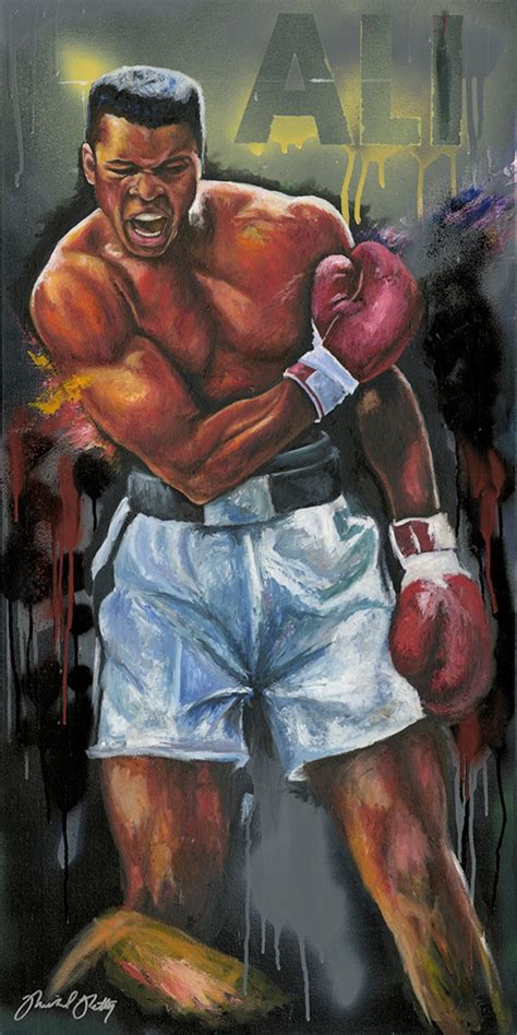 Artist Reproduction on Canvas Giclee Muhammad Ali Art Print Giclée ...