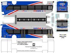 New York City Bus MTA paper bus model - Alexander's Bus Drawings ...