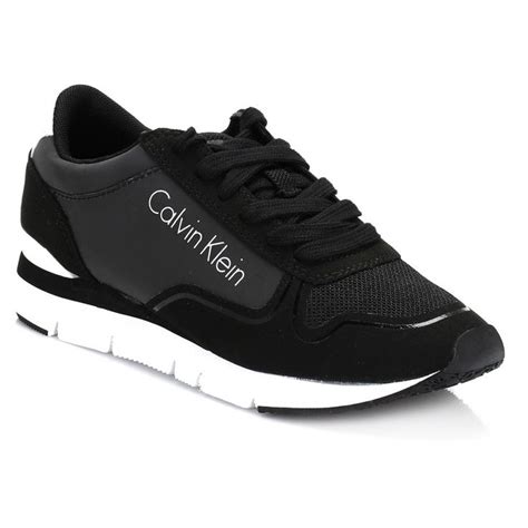 Calvin Klein Jeans Womens Black Tori Reflex Trainers RE9382BBK | Calvin ...