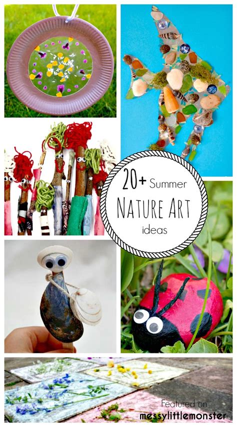 Summer Nature Art - 20 fun ideas for kids - Messy Little Monster