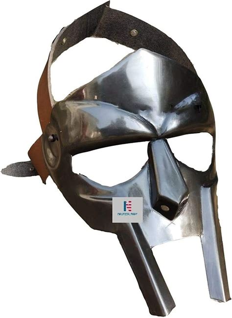 Steel Gladiator Hand Made Helmet Roman Forged Armor MF Doom Rapper ...