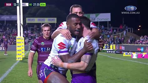 NRL Highlights: Manly Sea Eagles v Melbourne Storm - Round 18 - YouTube