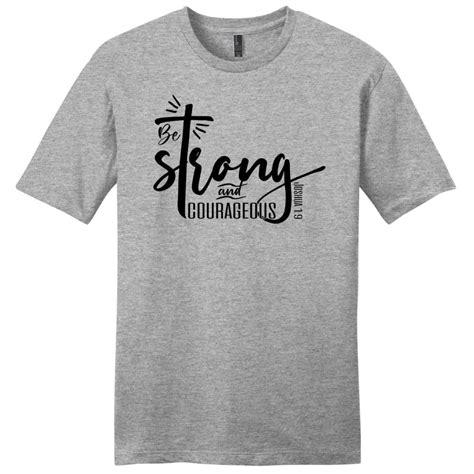 This men's Christian t-shirt is inspired by the Joshua 1:9 NIV Bible ...