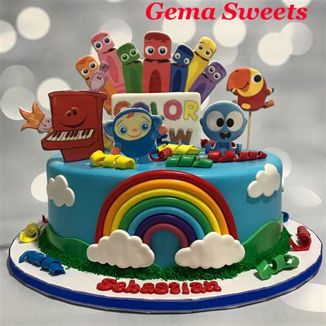 Baby First TV inspired birthday cake by Gema Sweets. | 1st birthday ...