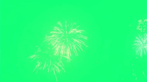 4K Fireworks with Sound FX Green Screen Motion Loop Background ...