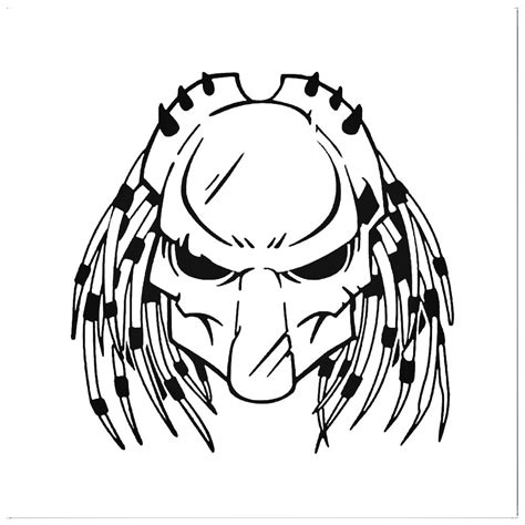 Predator Face Drawing | Free download on ClipArtMag