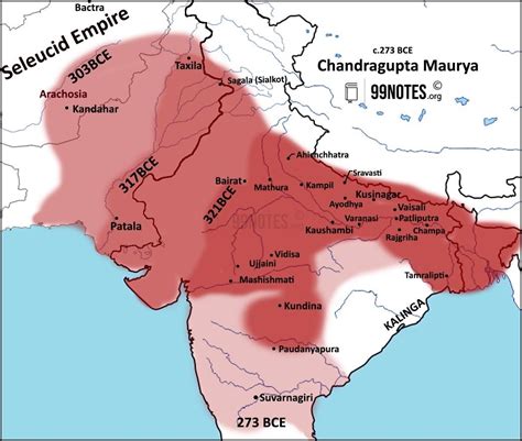 Mauryan Empire(321BC-185BC) - 99Notes