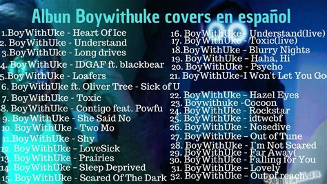 ALBUM DE BOYWITHUKE(COVERS EN ESPAÑOL)aviso en la descripcion - YouTube