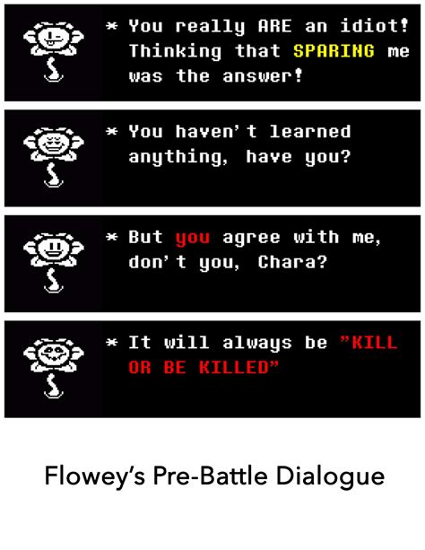 My Own (Hypothetical) Flowey Pre-Battle Dialogue | Undertale Amino