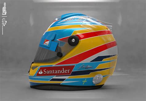 Fernando Alonso 2012 Helmet by DaiMOnHU on DeviantArt