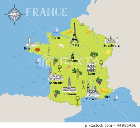 Tourist Nice France Map