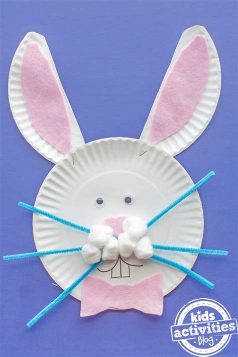 Super Cute Paper Plate Bunny Craft for Easter | Kids Activities Blog