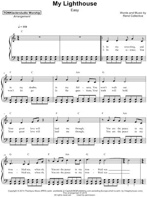 "My Lighthouse" Sheet Music - 4 Arrangements Available Instantly ...