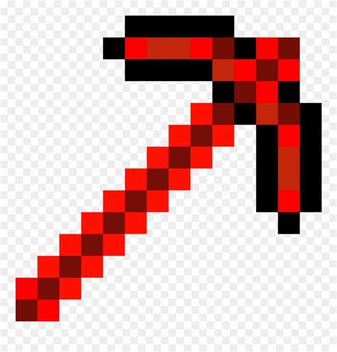 Download Redstone Pickaxe - Minecraft Diamond Pickaxe Png Clipart ...