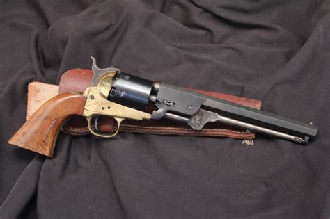 Eig Colt 1851 Navy Replica .36 Cal. Black Powder Revolver, Antique W ...