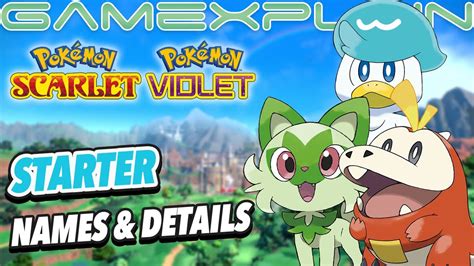 Pokémon Gen 9 Starter Details & More! (Pokémon Scarlet & Violet Website ...