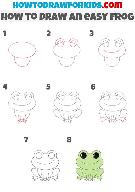 How to Draw an Easy Frog - Easy Drawing Tutorial For Kids