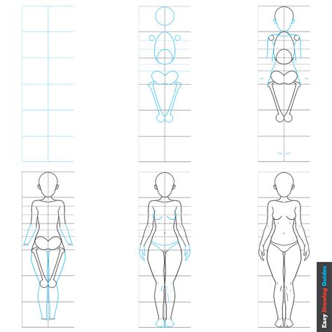 How to Draw an Anime Girl Body - Easy Step by Step Tutorial