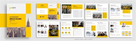 Premium Vector | Corporate multi page brochure template layout