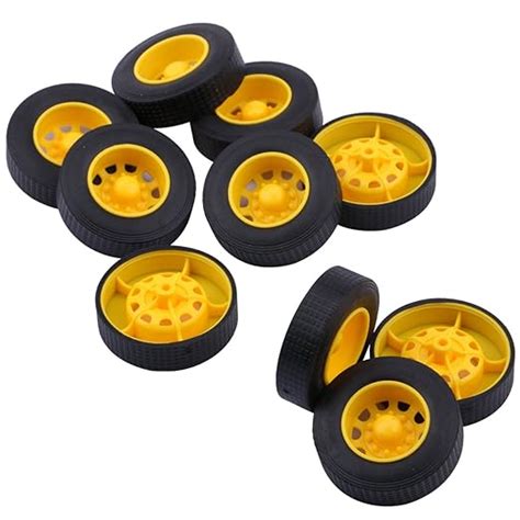 3d print Yeeco 10 Pieces Plastic Toy Car Tire Wheel, Mini 342 mm Smart ...