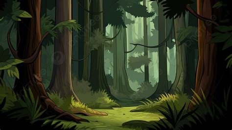 Cartoon Animation About The Cartoon Forest Background, Animated Picture ...