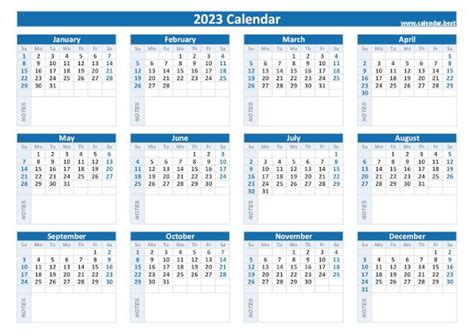 2023 calendar with week numbers