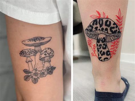 Aggregate more than 66 mushroom flower tattoo super hot - in.cdgdbentre