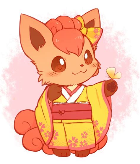 Vulpix in a kimono. | Pokemon ;3 | Pinterest | Kimonos, Tags and Fanart