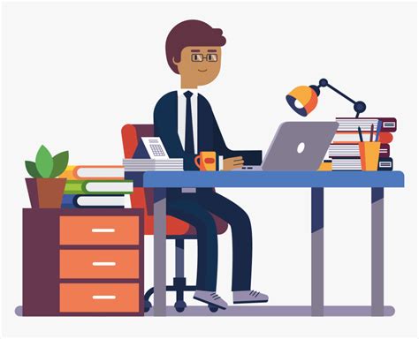 40+ Dad Working In Home Office Illustrations, Royalty-Free Vector ...