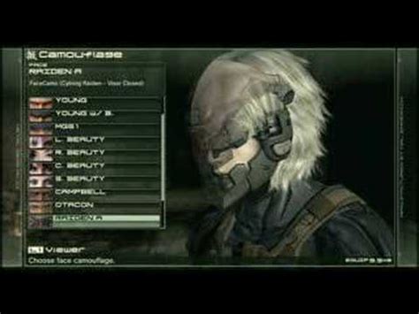 *SPOILERS* Metal Gear Solid 4 Masks and Costumes - YouTube