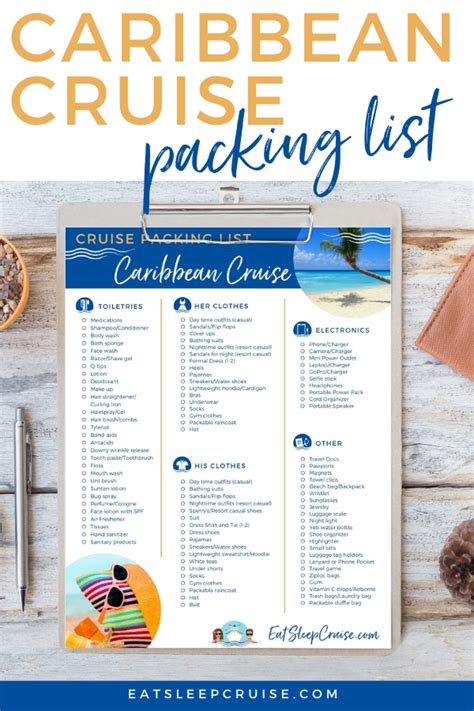 Packing List Pin_Caribbean (600x900) (1) | EatSleepCruise.com