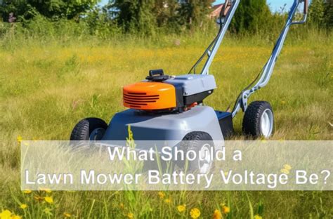 What Should a Lawn Mower Battery Voltage Be? - JYC Battery