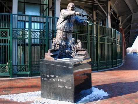 Harry Caray Statue outside Wrigley Field | Broadcaster, St. … | Flickr