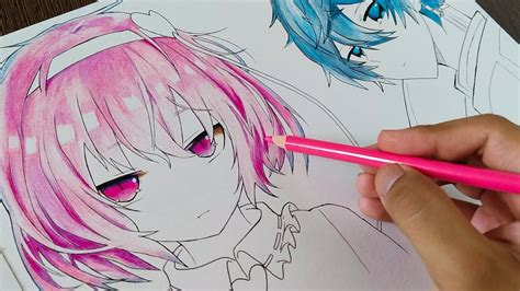 How To Color Anime Hair With Colored Pencils