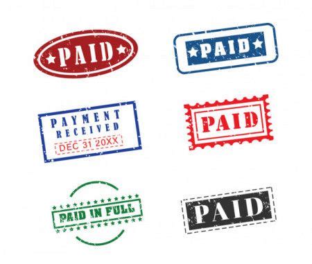 Paid rubber stamp - Download Graphics & Vectors